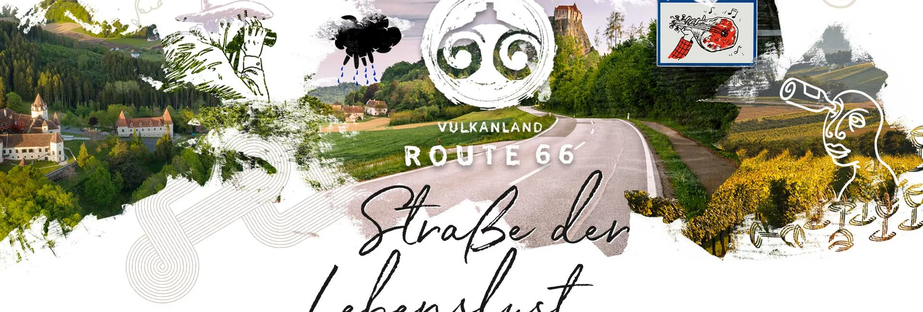 Die Straße der Lebenslust - Vulkanland Route 66 | © Steirisches Vulkanland | Bernhard Bergmann