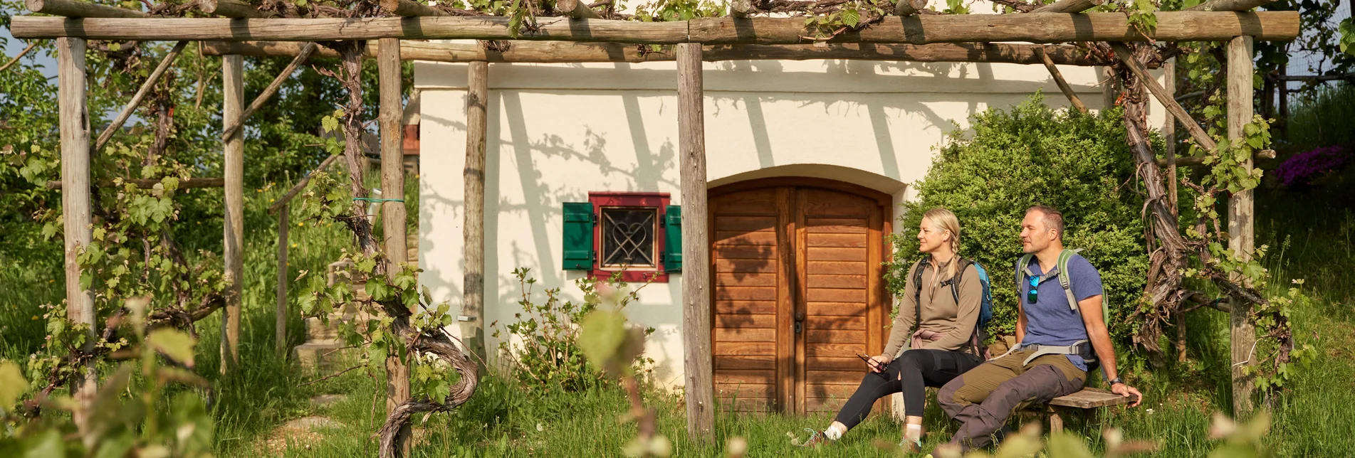 Wanderer in Puch bei Weiz in der Oststeiermark | © Oststeiermark Tourismus | Lang-Bichl - RKP