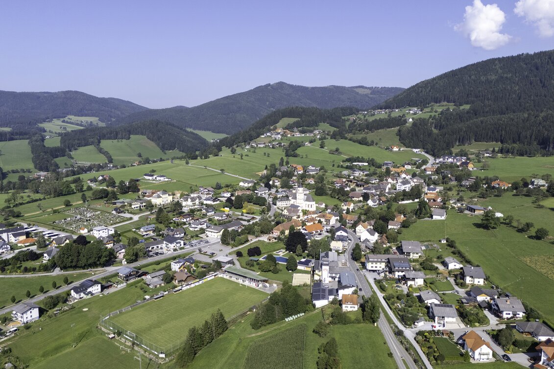 Luftaufnahme in Fladnitz an der Teichalm