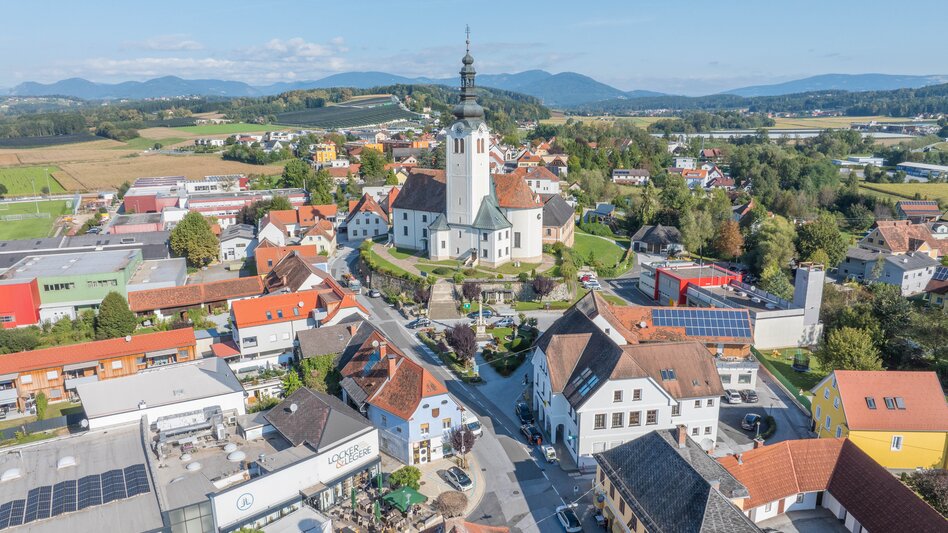 Luftaufnahme in St Ruprecht an der Raab