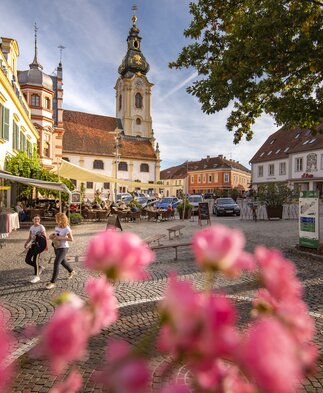 Frühling am Hauptplatz von Hartberg in der Oststeiermark | © TV Oststeiermark | Bernhard Bergmann