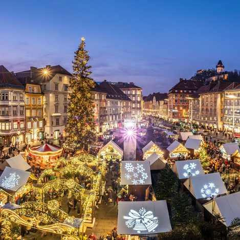 Christkindlmarkt am Grazer Hauptplatz | © Graz Tourismus | Rene Walter