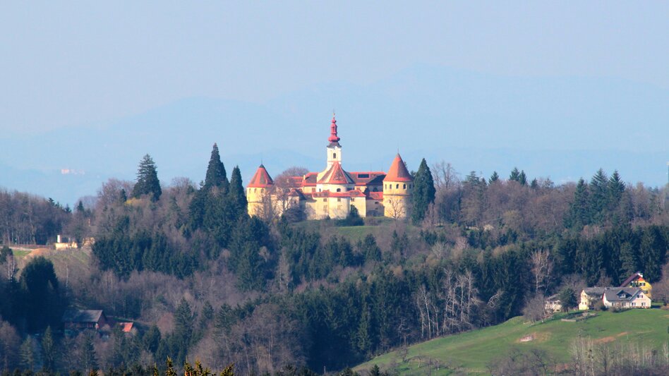 Blick auf das Schloss Hollenegg in Bad Schwanberg