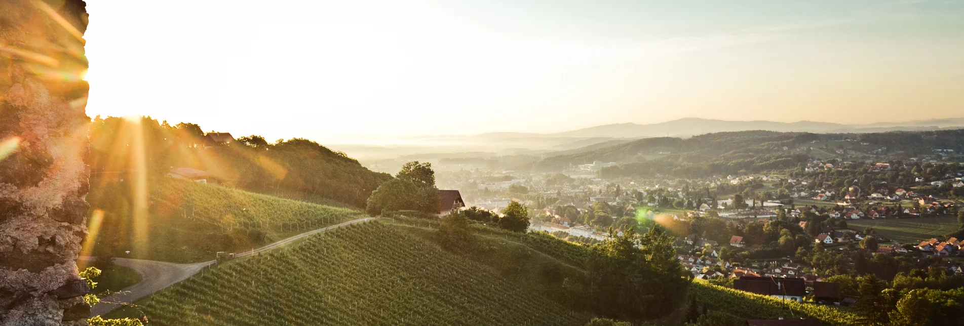Abendstimmung auf der Burg Deutschlandsberg | © TVB Südsteiermark | Lupi Spuma