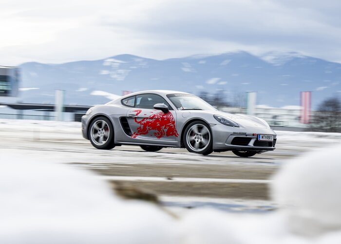 Winter am Ring Porsche Cayman S | © Lucas Pripfl - Red Bull Ring | Lucas Pripfl