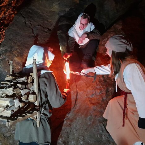 Production of the film "Muleteers and mining in the Middle Ages" | © Schaubergwerk Oberzeiring | Schaubergwerk Oberzeiring