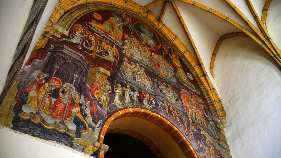 Wandmalerei in auf einer Kirchenwand
