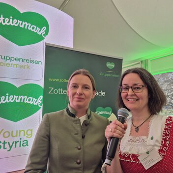 Begrüßung zum Workshop in der Steiermark Lounge am Wiener Rathausplatz | © Gruppenreisen Steiermark