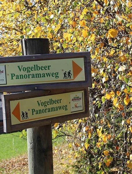 Vogelbeer-Panoramaweg, St. Kathrein am Offenegg, Markierung | © Oststeiermark Tourismus