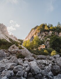 Die Haindlkarhütte in der Hochtorgruppe im Gesäuse | © TV Gesäuse | Christoph Lukas | © TV Gesäuse