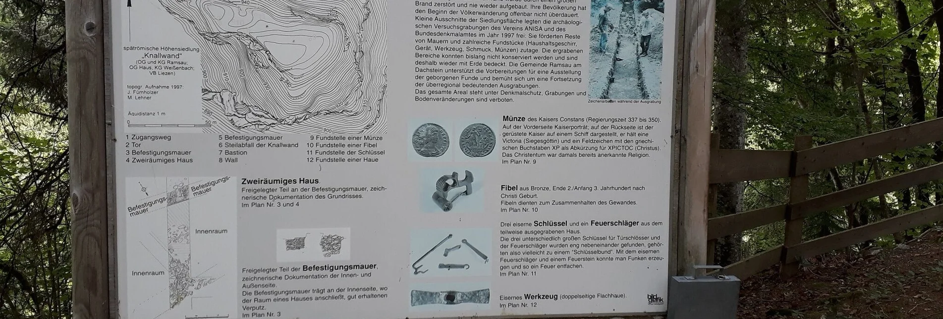 Hiking route Archaeology trail at Luserwasserfall - Touren-Impression #1 | © TVB Haus-Aich-Gössenberg