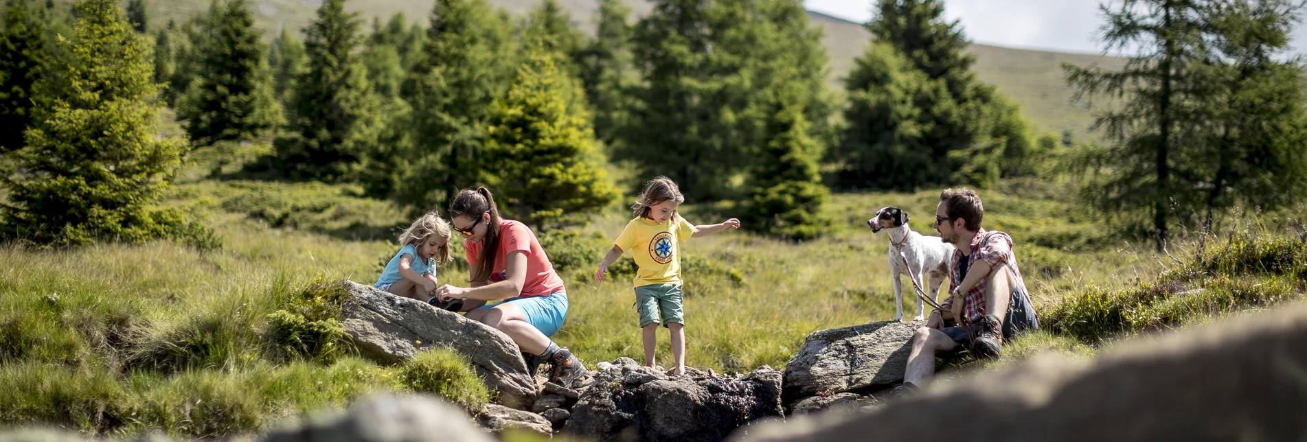 Family holidays with dog on the  Zirbitzkogel | © Steiermark Tourismus | Tom Lamm