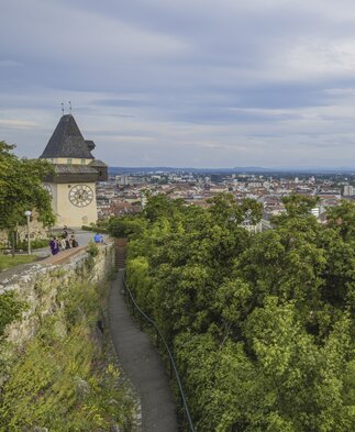 Graz mit Uhrturm am Schlossberg | © STG | Atelier Jungwirth / allOver