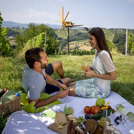 Picknick im Weingarten (mit Klapotetz, Ratsch a. d. Weinstraße) | © STG | Tom Lamm