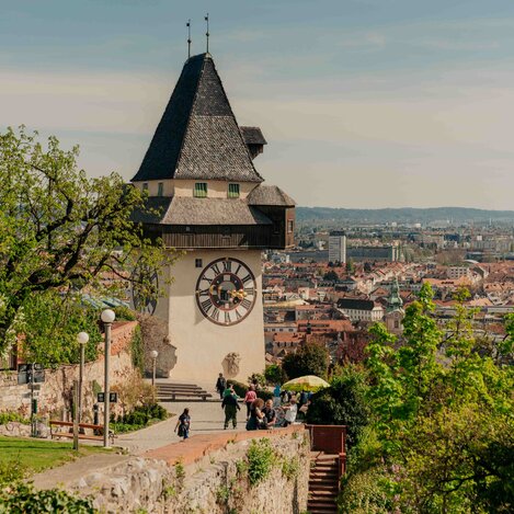 Uhrturm auf dem Grazer Schlossberg | © Region Graz | studio draussen
