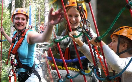 High ropes course, Altaussee, Climbing | © Markus Raich