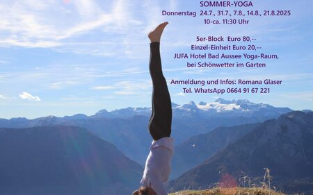 Romana Glaser, Bad Aussee, Sommer Yoga | © Romana Glaser