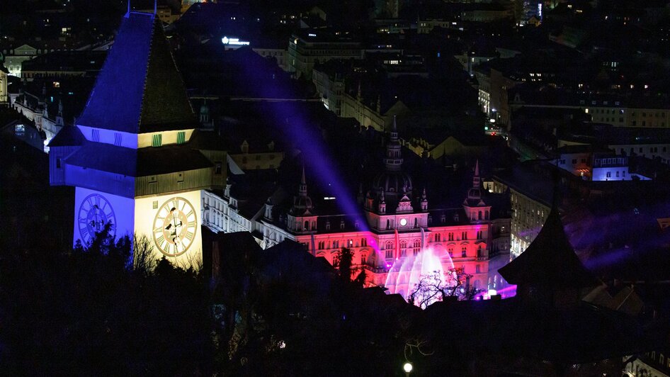 Uhrturm und Rathaus | © Iventents Kulturagentur - Erwin Scheriau