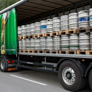 Bierempfang, Altaussee, articulated truck | © Feuerwehr Altaussee