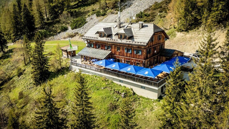 Loserhütte, Altaussee, Luftaufnahme | ©  Chris Gütl