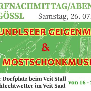 Music at village afternoon, Grundlsee, poster | © FM Werbeagentur