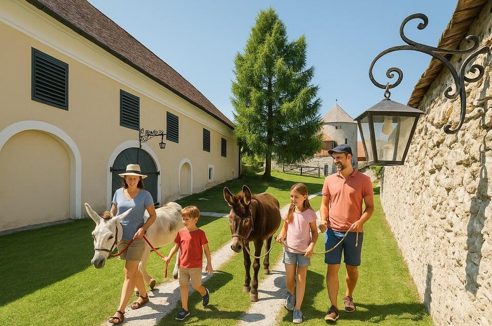 Eselwanderung auf der Burg Strechau (Beispielfoto)