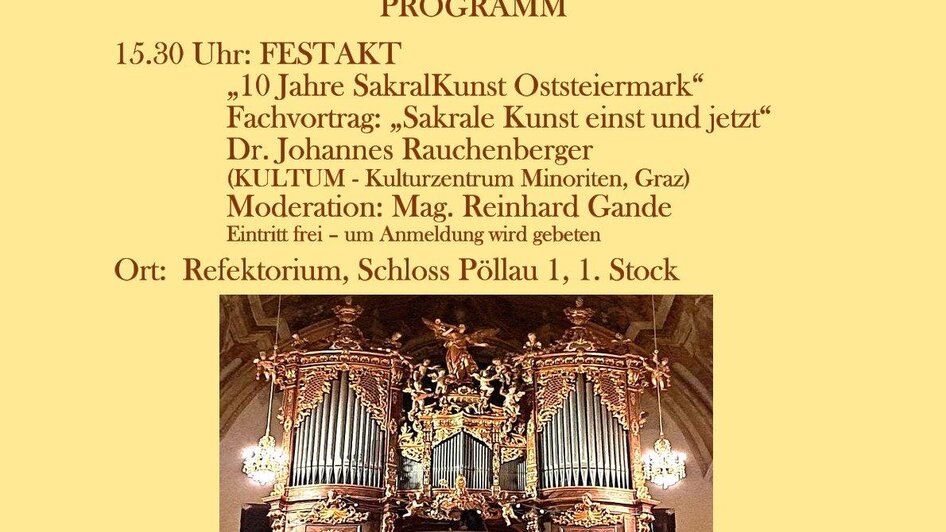 Plakat_10_Jubiläum_SakralKunst_Oststeiermark | © Verein Sakralkunst Oststeiermark