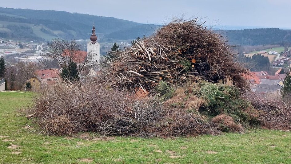Osterfeuer mit Blick auf Friedberg | © Freiwillige Feuerwehr Friedberg