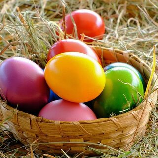 Easter eggs in the nest | © Pixabay