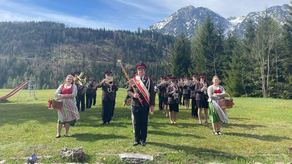 Feuerwehrmusik Lupitsch, Altaussee, Gruppenfoto | ©  Caroline Daxner