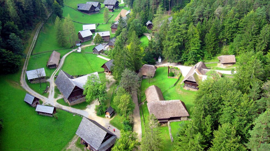 Vogelperspektive Stübing | © Österreichisches Freilichtmuseum