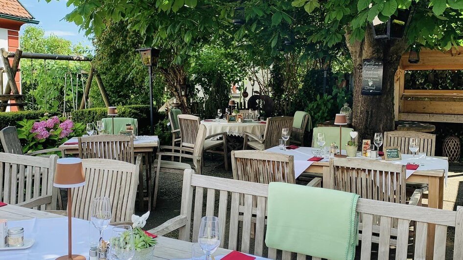 Wirtshaus Meißl_Gastgarten_Oststeiermark | © Petra Meißl