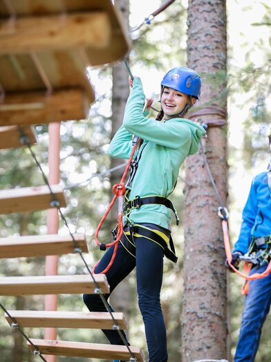 Almerlebnispark_High-Rope-Course_Eastern Styria | © AlmErlebnispark Teichalm | Harald Eisenberger | © AlmErlebnispark Teichalm
