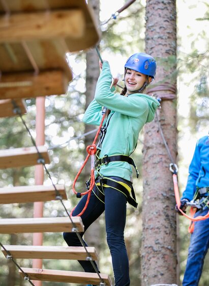 Almerlebnispark_High-Rope-Course_Eastern Styria | Harald Eisenberger | © AlmErlebnispark Teichalm