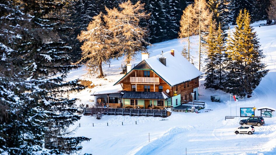 Grebenzenhaus Winter | © Almgasthof Grebenzenhaus