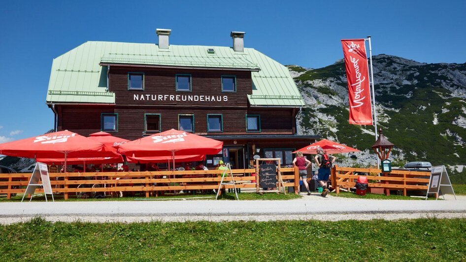 Naturfreundehaus Tauplitz, Gastgarten | © Karin Klammer Fotografie
