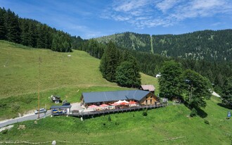 Pfannerhütte von oben, Tauplitz | © Mario Seebacher