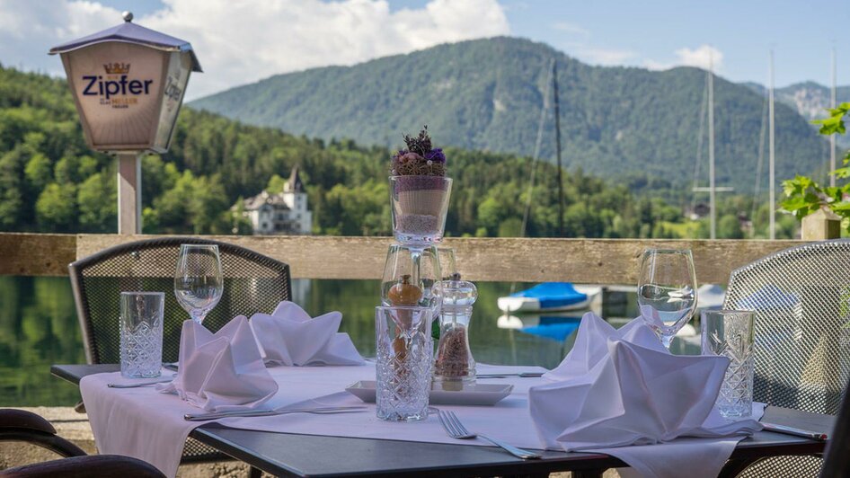 Gasthaus Stöckl, Grundlsee, gedeckter Tisch | © Gasthaus Stöckl