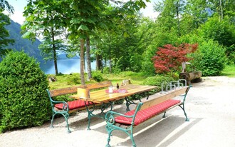 Gasthaus Murboden, Grundlsee, Ausblick Gastgarten | © Peter Prommer