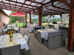 Überdachte Terrasse | © Gasthof zur Sonne