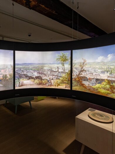 Historisches Graz-Panorama im Schlossbergmuseum | © Graz Tourismus-Harry Schiffer | © Graz Tourismus-Harry Schiffer