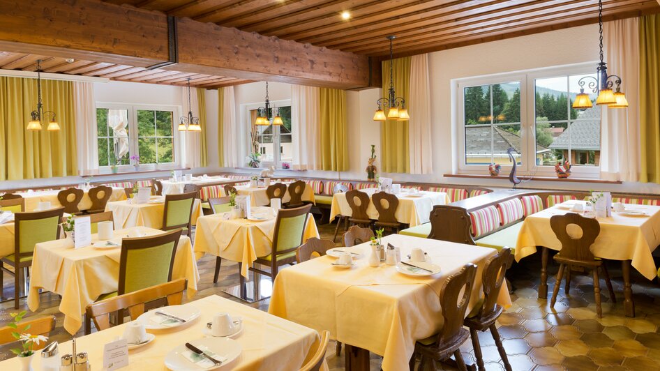 Hotel Seebacherhof, Tauplitz, Speisesaal | © Hotel Seebacherhof_(c)Hagspiel