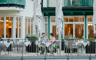 Seevilla, Altaussee, Blick zur Seeterrasse | © Karl Steinegger