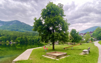 Seeklause playground, Grundlsee, sandpit | © Bettina Scheck