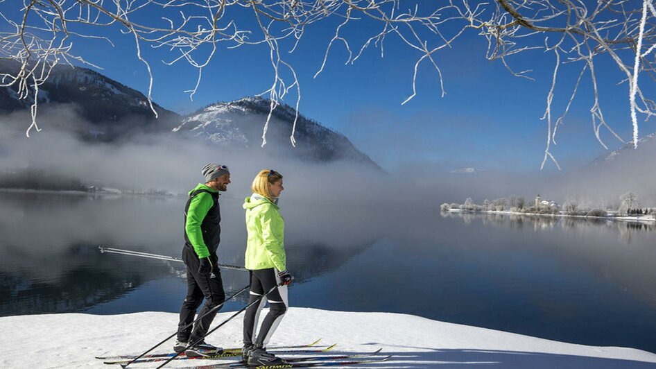 Langlaufen, Grundlsee, Seeansicht | © TVB Ausseerland - Salzkammergut/Tom Lamm