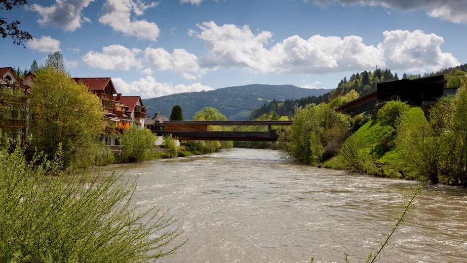 Blick auf den Mursteg | © Holzwelt Murau