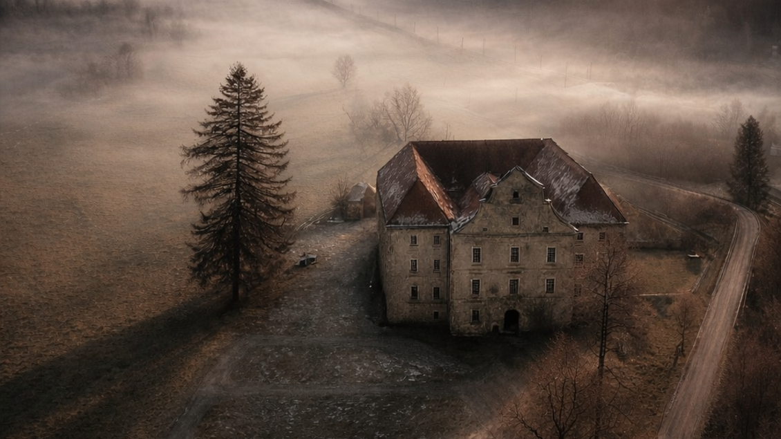 Schloß Ehrnau im Nebel | © Wilhelm Luttenberger