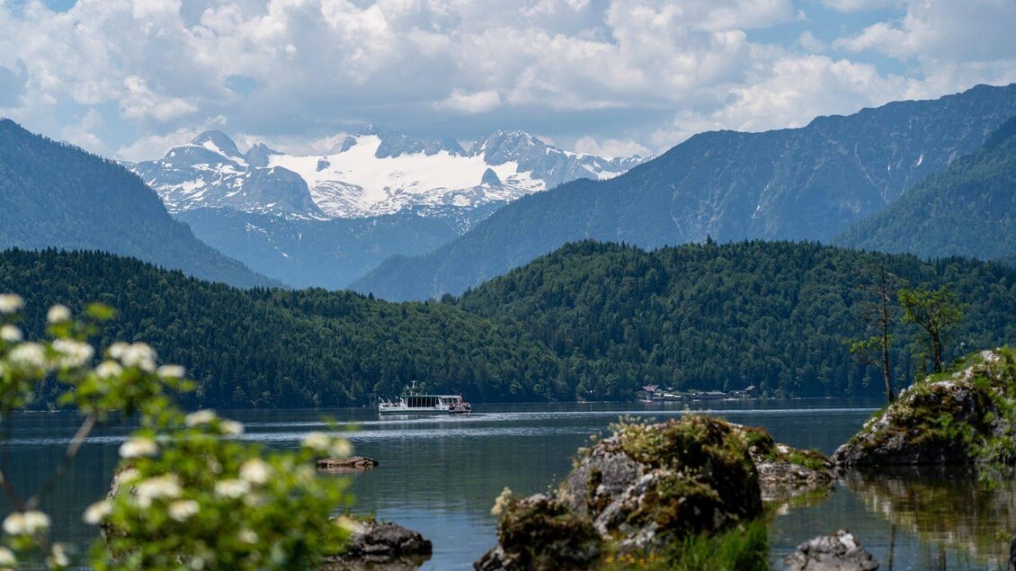 Seewiese, Altaussee, Blick auf den Dachstein | © Salzkammergut-Altaussee_Oesterreich-Werbung_Cross-Media-Redaktion
