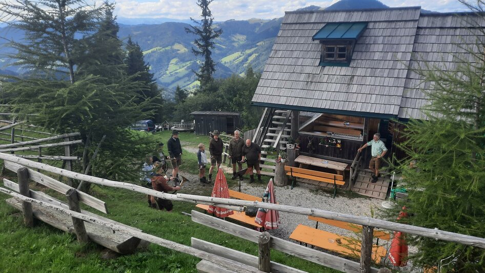 Stoahandhütte_Außen_Oststeiermark | © Stoahandhütte