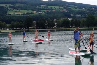 Segelschule Reiger_Standing Paddling_Oststeiermark | © Segelschule Reiger